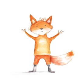 手绘狐狸