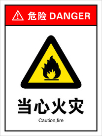 当心火灾