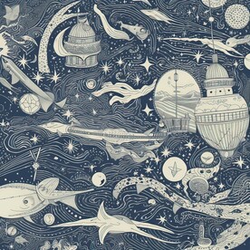 星月包装背景 