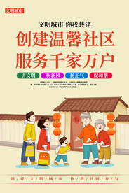 文明城市创建温馨社区