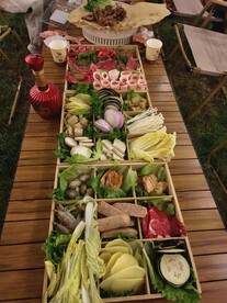 烧烤九宫格美食