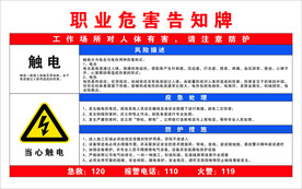 职业危害告知牌