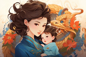 卡通龙女