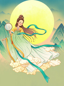 中秋插画