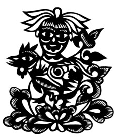 剪纸民俗人物         