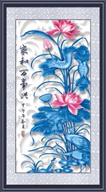 立体花鸟装饰画        