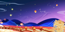 夜晚星空菊花背景