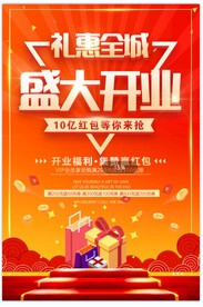 盛大开业海报