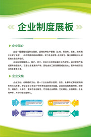 企业绿色制度展板