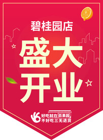 盛大开业吊旗