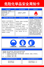 危险化学品安全周知卡