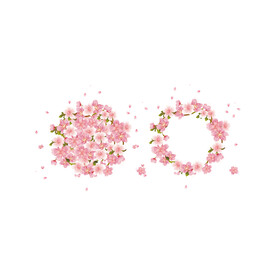 花团花环矢量图