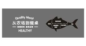 超市肉区背景墙装饰