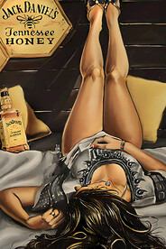 美女 油画