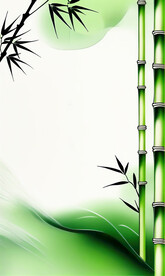 水墨翠竹背景