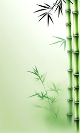 绿色水墨背景