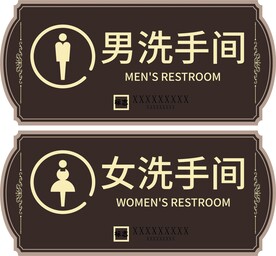 厕所标牌