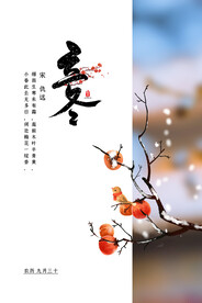 立冬 冬天