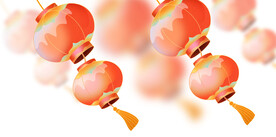手绘插画灯笼