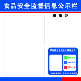 食品安全公示栏