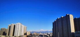 蓝天白云 城市建筑 