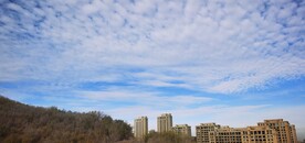 蓝天白云 城市建筑 