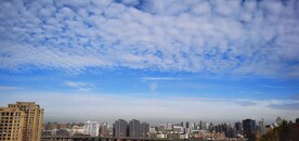 蓝天白云 城市建筑