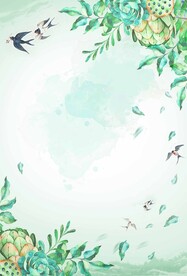 清新树叶背景