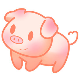 卡通可爱小猪