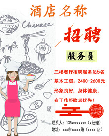 招聘 服务员