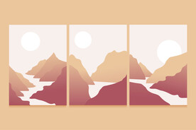 山脉组合图 