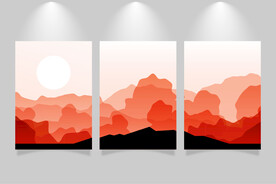 山脉风景背景