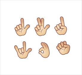 手