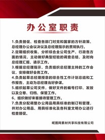 办公室制度牌