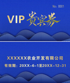 VIP贵宾券优惠券贵宾卡
