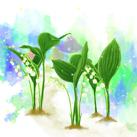 水彩植物花卉素材