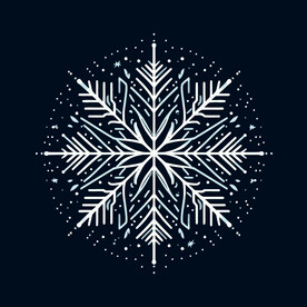 雪花抽象矢量标志