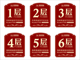 小区楼层牌