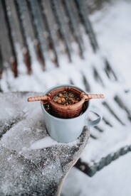 雪中泡茶