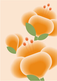3D渐变 花
