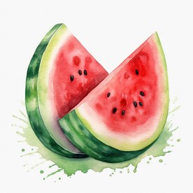 西瓜插画