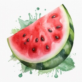 西瓜插画
