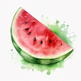 西瓜插画