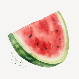 西瓜插画