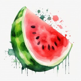 西瓜插画
