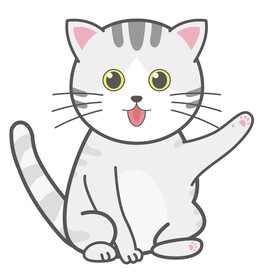 卡通猫咪-矢量AI