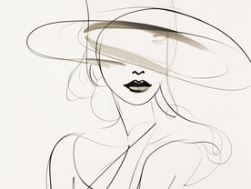 极简抽象人物插画