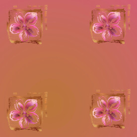 金箔唯美花朵素材