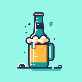 啤酒图标设计  