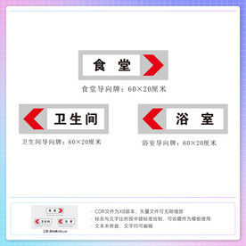 中建生活区导向牌